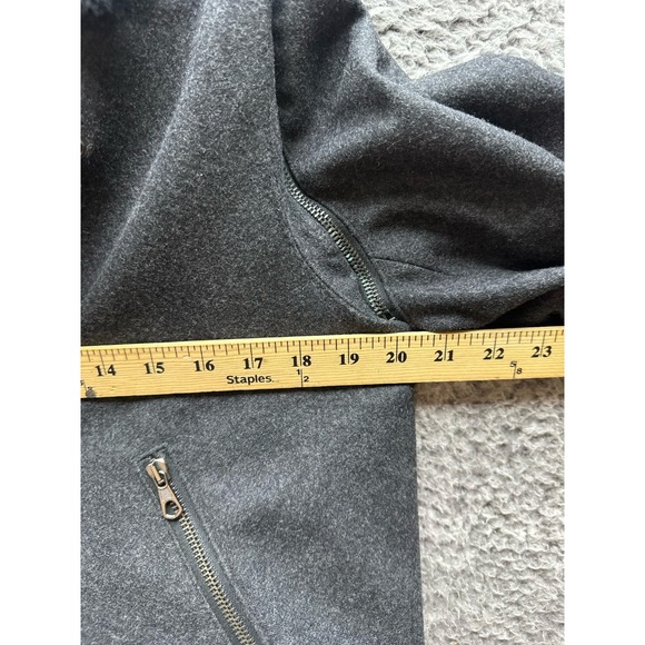 Rag & Bone Wool Shearling Collar Bowery Motorcycle Jacket Black‎ Womens Size 10 - Picture 10 of 13